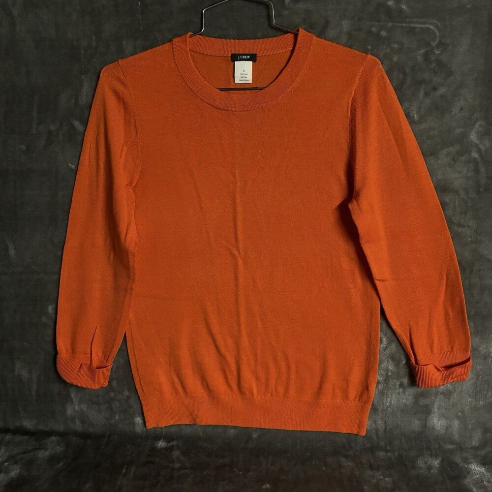 J.Crew Teddie womens Small Wool long sleeve Lightweight sweater Layering Preppy